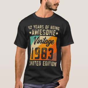 Camiseta 42º cumpleaños hombres mujeres de 42 años de edad