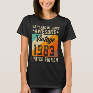 Camiseta 42º cumpleaños hombres mujeres de 42 años de edad
