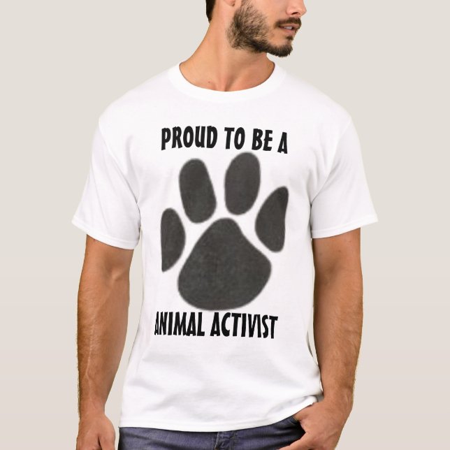 CAMISETA 4233078725, ORGULLOSO SER A, ACTIVISTA ANIMAL (Anverso)