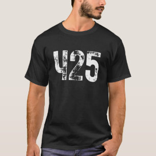 Camiseta 425 Código de área Bellevue WA Área de teléfono mó