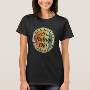 Camiseta 42.º cumpleaños 1981 Mujeres de cumpleaños Hombres