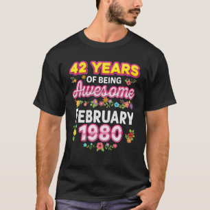 Camiseta 42 Años De Ser Increíble Desde El Nacimiento De Fe