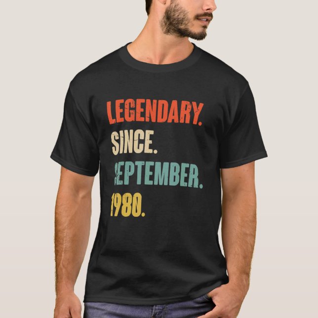 Camiseta 42 años legendario desde septiembre (Anverso)