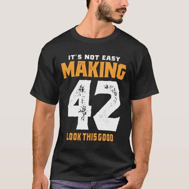 Camiseta 42 años - regalo gracioso de cumpleaños número 42 (Anverso)