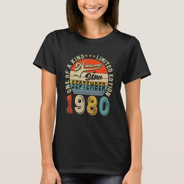Camiseta 42° cumpleaños de 42 años de edad increíble desde  (Anverso)