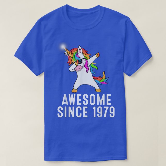 Camiseta 42° cumpleaños, unicornio dab, alucinante desde 19 (Diseño del anverso)
