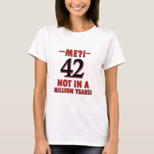 Camiseta 42 diseños del cumpleaños