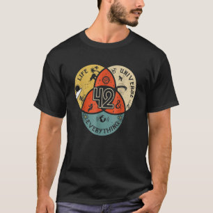Camiseta 42 Es La Respuesta Al Universo De La Vida Y Todo