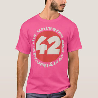 Camiseta 42 la respuesta a la vida el universo y todo