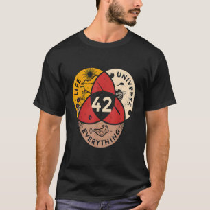 Camiseta 42 Respuesta a la vida universo y todo ciencia