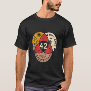 Camiseta 42 Respuesta a la vida universo y todo la ciencia