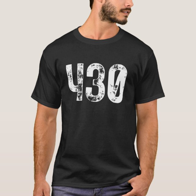 Camiseta 430 Area Code Tyler TX Mobile Telephone Area Code  (Anverso)