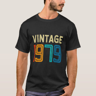Camiseta 43.ª cosecha de cumpleaños 1979 43 años
