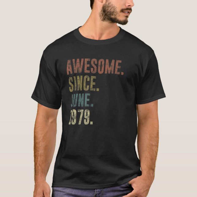 Camiseta 43.ª cosecha de cumpleaños desde junio de 1979 (Anverso)