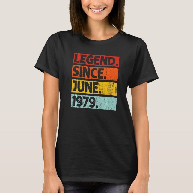 Camiseta 43.ª leyenda de cumpleaños desde junio de 1979 43  (Anverso)