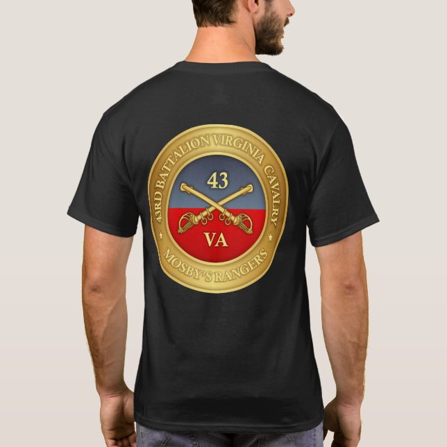 Camiseta 43.º batallón, Virginia Cavalry (Rangers de Mosby) (Reverso)