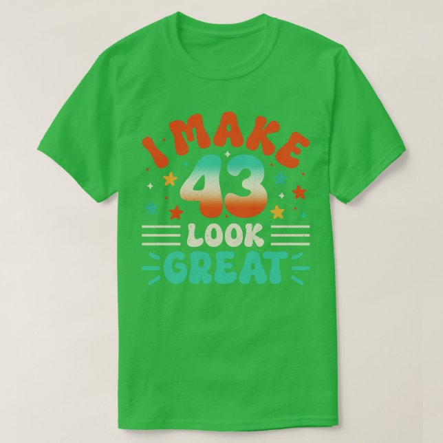 Camiseta 43.º cumpleaños 1 (Diseño del anverso)