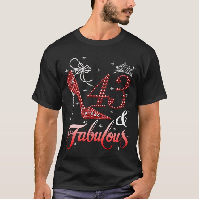 Camiseta 43 Aniversario 43 Y Fabulosos Tacones Superiores R (Anverso)