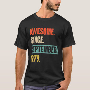Camiseta 43 años de edad 43 años de asombroso cumpleaños de