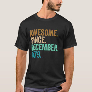 Camiseta 43 años de edad 43 años de asombroso cumpleaños de