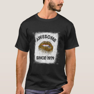 Camiseta 43 años de edad alucinante desde 1979 Leopard L