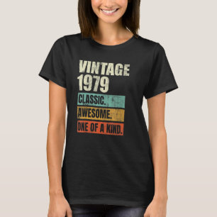 Camiseta 43 años de edad Awesome Vintage 1979 43rd Birthday