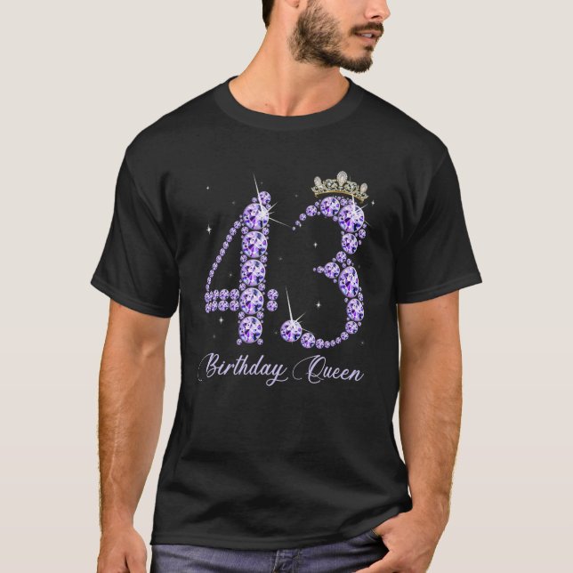 Camiseta 43 Años Es Mi 43 Años Reina Diamante (Anverso)