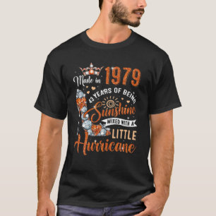 Camiseta 43 Años Hecho En 1979 Reina Diamante De Cumpleaños