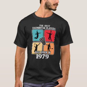 Camiseta 43 años Jugador de Badminton 1979 43º cumpleaños V