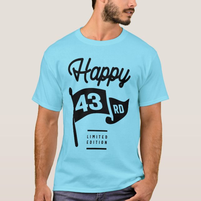 Camiseta 43 años - regalo gracioso de cumpleaños 43 (Anverso)
