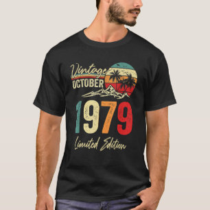 Camiseta 43 años Vintage Octubre 1979 43er cumpleaños