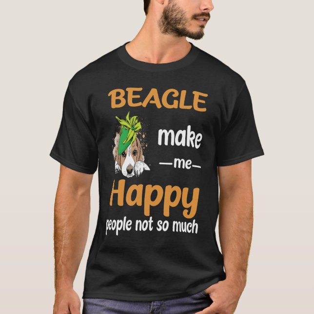 Camiseta 43 Beagle Hazme Feliz (Anverso)