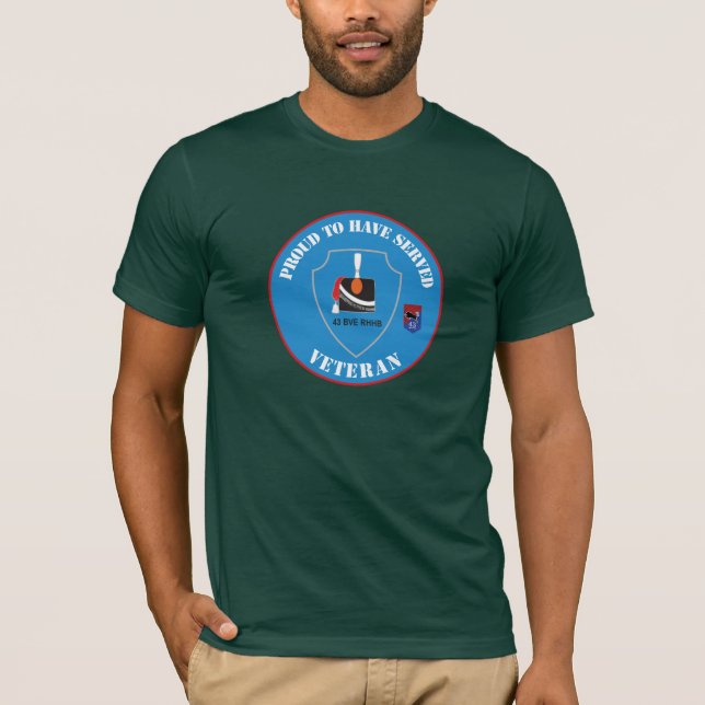 Camiseta 43 BVE Regiment Huzaren van Boreel Veteraan (Anverso)