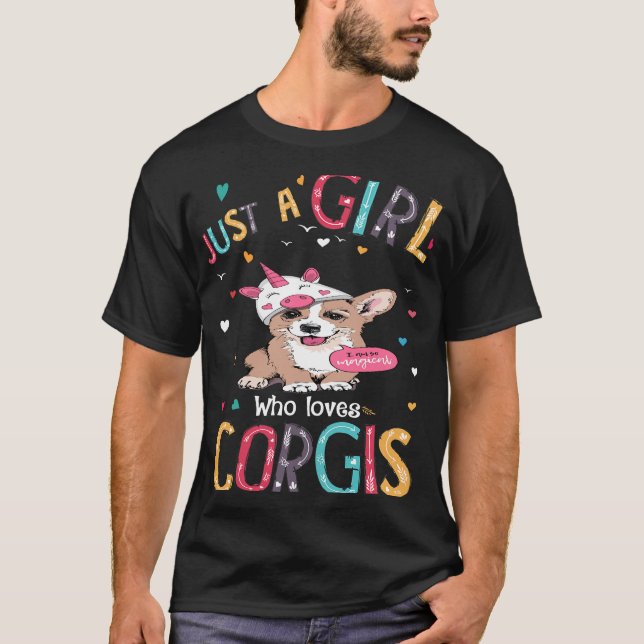 Camiseta 43 Sólo Un Chica Que Ama A Corgi (Anverso)