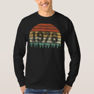 Camiseta 44ª Damas de Cumpleaños Hombres 44 Años 1978 Regal