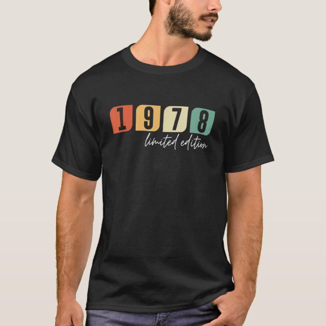 Camiseta 44ª Damas de Cumpleaños Hombres 44 Años 1978 Regal (Anverso)