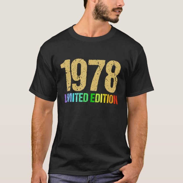 Camiseta 44ª Damas de Nacimiento Hombres 44 Años 1978 2 (Anverso)