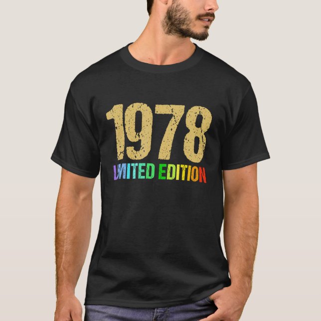 Camiseta 44ª Damas de Nacimiento Hombres 44 Años 1978 2 (Anverso)