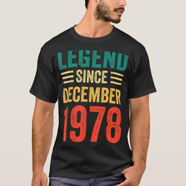 Camiseta 44ª leyenda de cumpleaños desde diciembre de 1978  (Anverso)