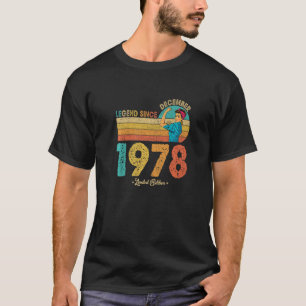 Camiseta 44º Cumpleaños Diciembre 1978 Leyenda desde 1978 4