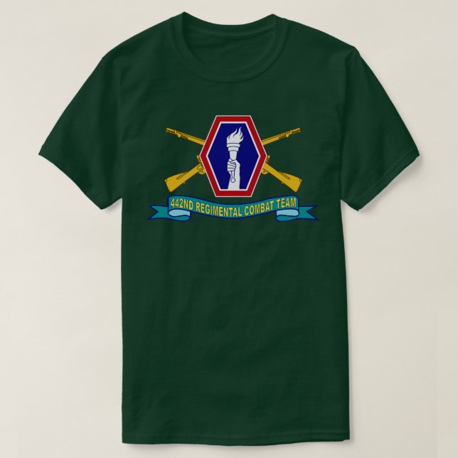Camiseta 442º Equipo de Combate Regental de Infantería con  (Diseño del anverso)