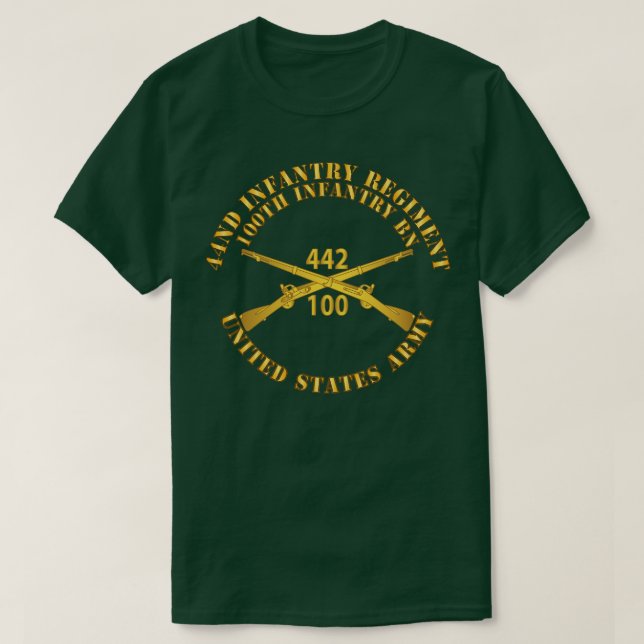 Camiseta 442º Regimiento de Infantería 100º Batallón de Inf (Diseño del anverso)