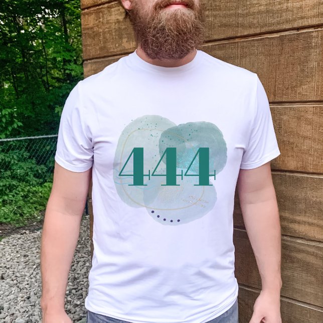 Camiseta 444 Afirmación de protección divina por número de  (444 Angel Numbers Divine Protection Spiritual Attraction Affirmation)