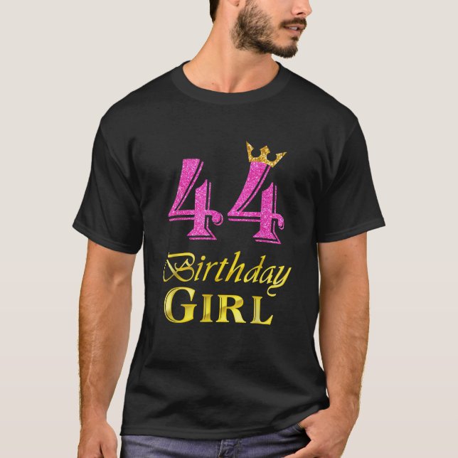 Camiseta 44.ª Chica de cumpleaños Princesa Shirt de 44 años (Anverso)
