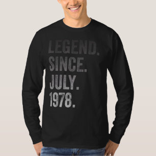 Camiseta 44.ª leyenda de 44 años desde julio de 1978