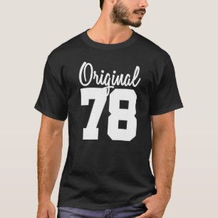 Camiseta 44.ª natalidad Hombres Vintage Original 1978