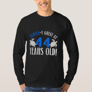 Camiseta 44.ª tortuga de cumpleaños 44 años, amante de la t