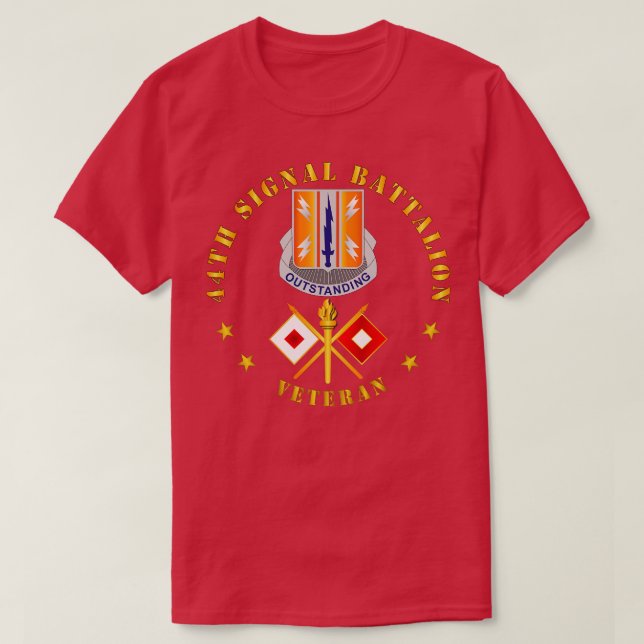Camiseta 44.º batallón de señalización veterano con rama DU (Diseño del anverso)