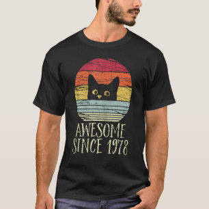 Camiseta 44.º cumpleaños increíble desde 1978 44 años
