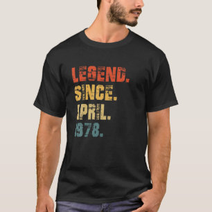 Camiseta 44.º Regalo De Cumpleaños De 44 Años De Leyenda De